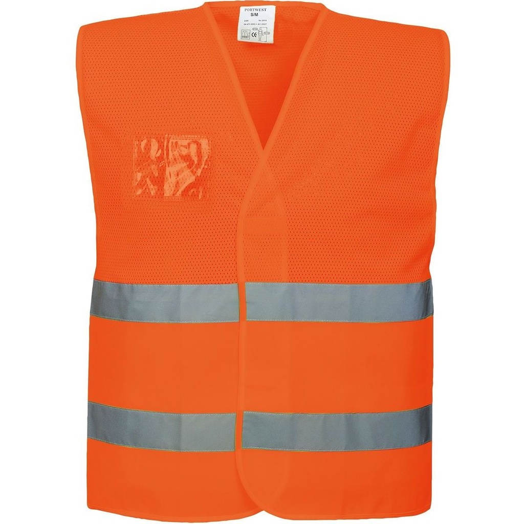 C494 Jelek Hi-Vis Rrjete Shirita Dy Horizontal