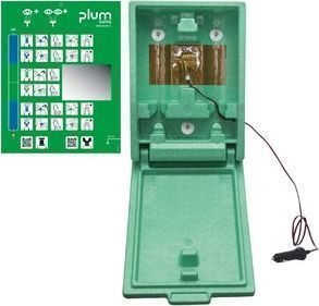 4551 Plum & Heat Πλύσιμο ματιών box for 500ml, 1000ml, 500ml DUO and 1000ml DUO μπουκάλια