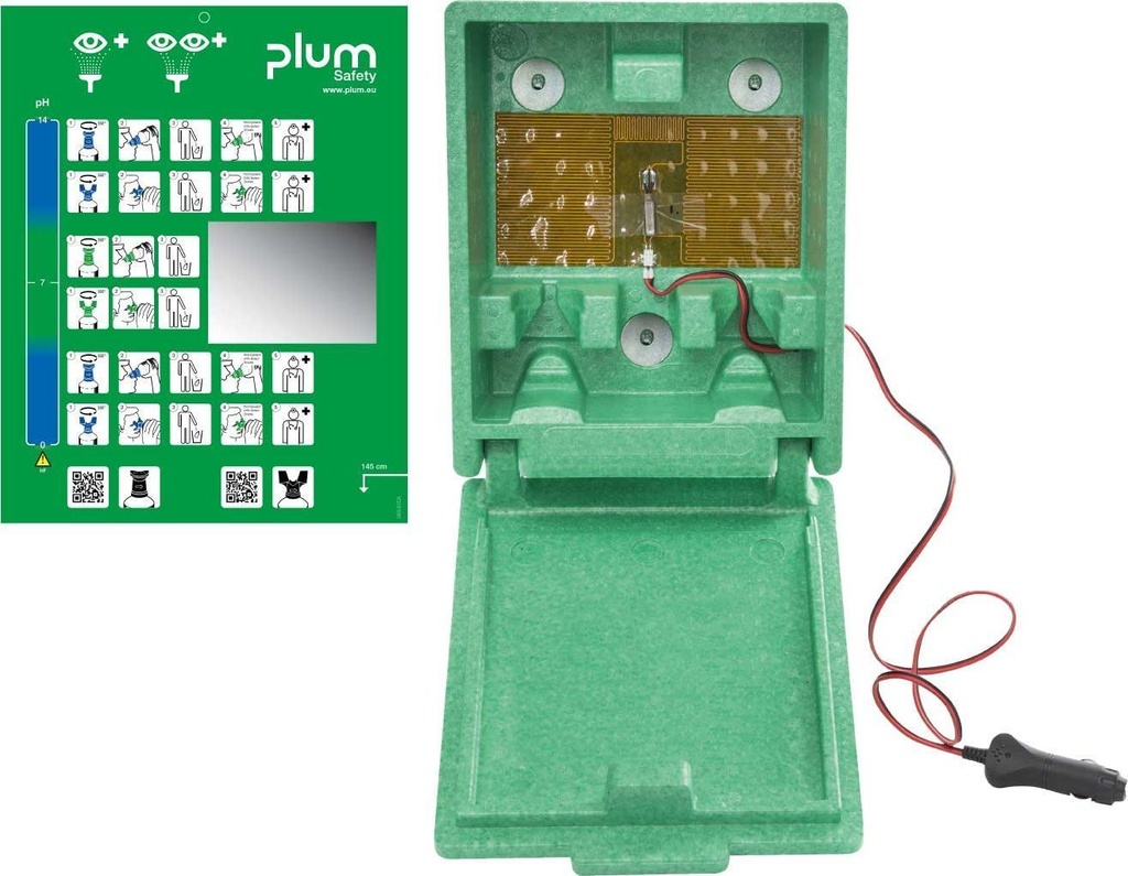 4672 Plum &amp; Heat Πλύσιμο ματιών box  for 200ml, 500ml and 500ml DUO μπουκάλια