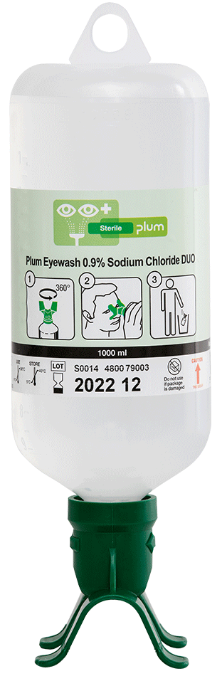 Bottles EYE WASH DUO (0,9 % Sodium chloride)