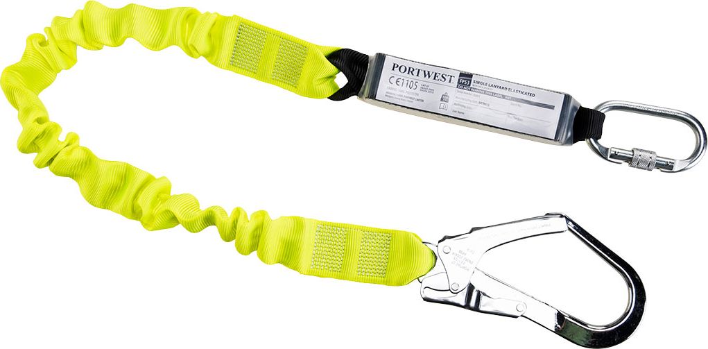 FP53 Single Elasticated Lanyard With Shock Absorber