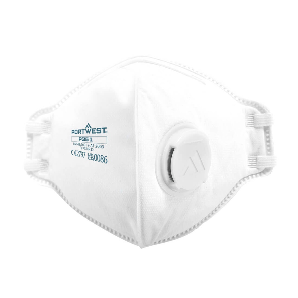 P351 FFP3 Valved Dolomite Fold Flat Respirator