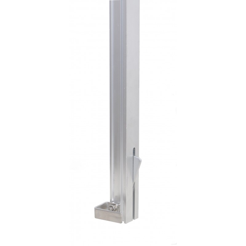 FA2070300 Aluminum Bottom Rail Extremity (length 3 m)