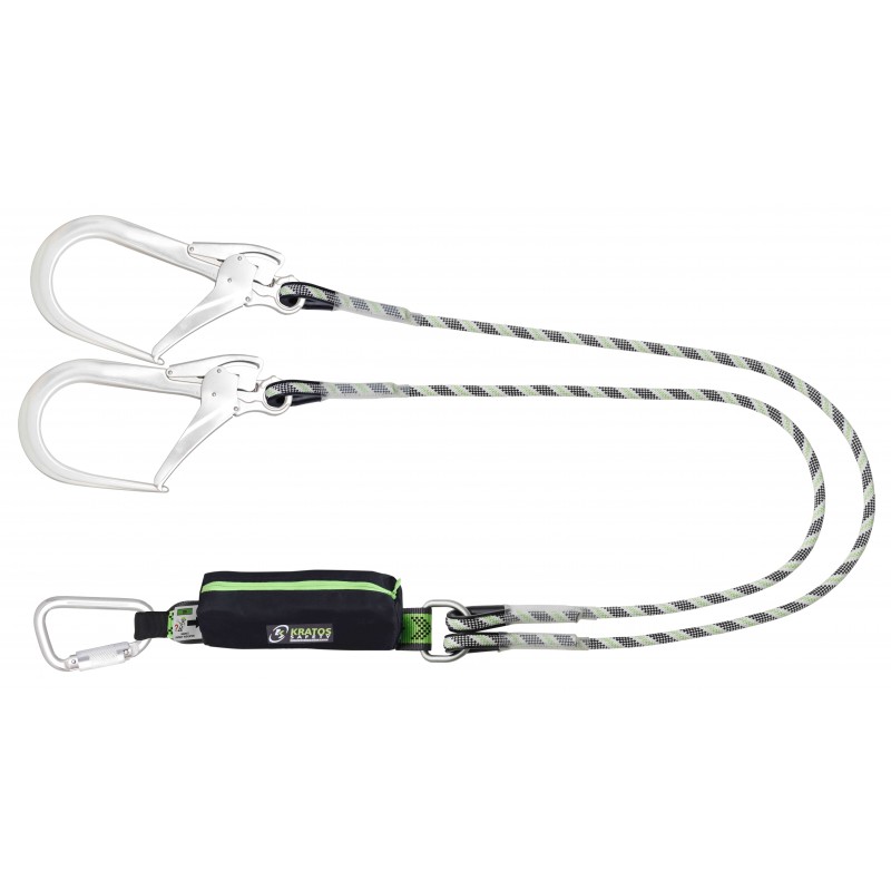 FA3062115 CURIOSITY-S Forked energy absorbing lanyard (140 kg, sharp edge) with zipped pocket