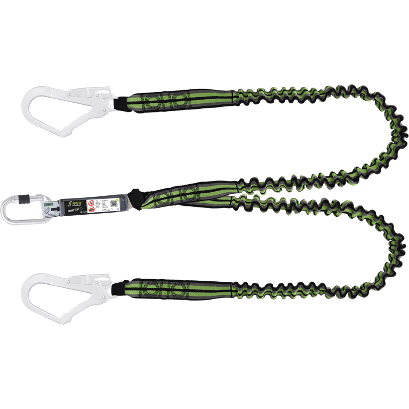 FA3080015 Forked energy absorber expandable webbing lanyards