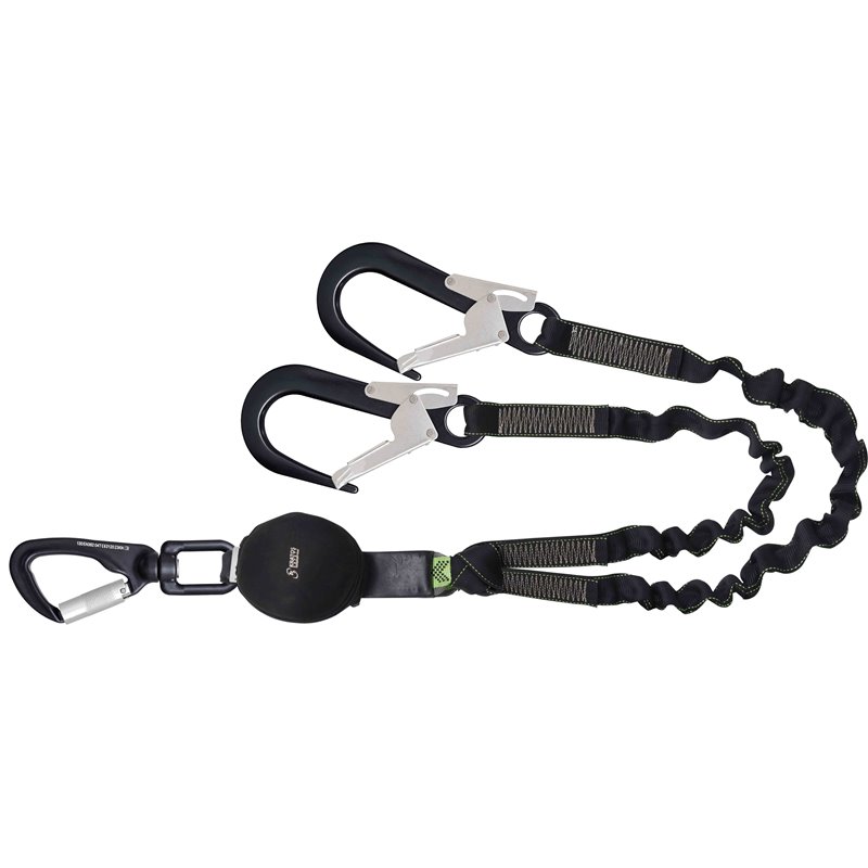 FA3082015 Forked energy absorber expandable webbing lanyards
