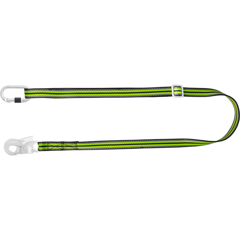 FA4090120 Webbing work positioning lanyard with a ring adjuster