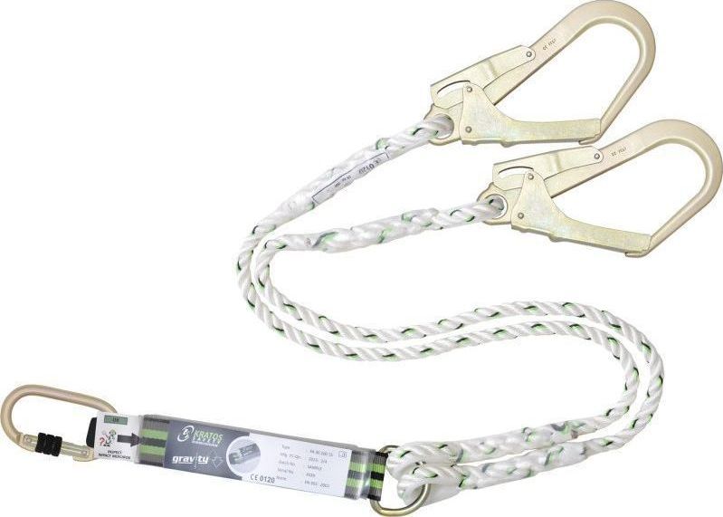 FA3020015 Forked energy absorber 45mm lanyards 1.5m