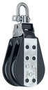 IN1544 76 mm Classic Double Pulley - Swivel