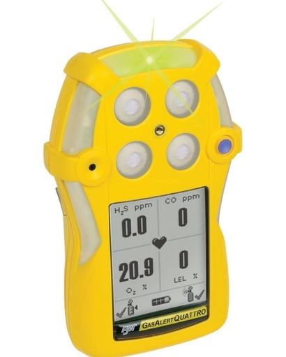 [QT-XWHM-R-Y-EU] BW GasAlertQuattro Multi-Gas Detector