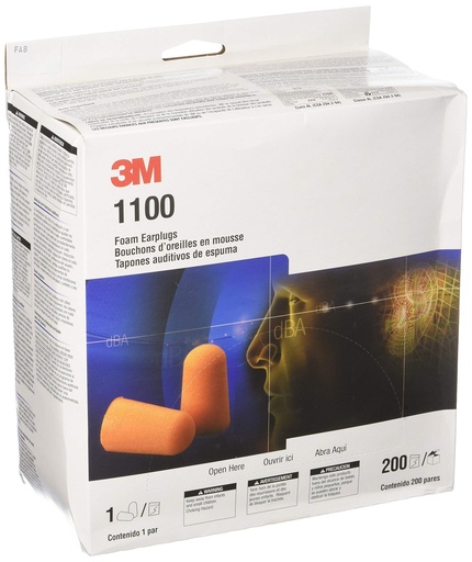 [C1020] C1020/1100 3M Ear Plugs (Box 200 pairs)