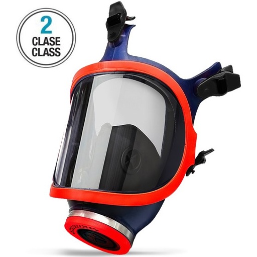 [731-S-] 731-S Full Face Mask, Class 2, Silicone, Single Universal Filter EN 148-1 (725) (only)