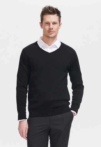 [90000] 90000 GALAXY MEN V-Neck Sweater Tricot 49% Cotton 49% Acrylic 2% Polyamide