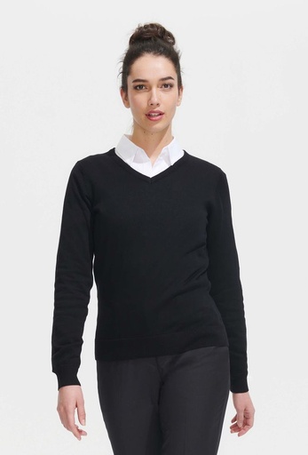 [90010] 90010 GALAXY WOMEN V-Neck Sweater Tricot 49% Cotton 49% Acrylic 2% Polyamide