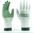 ROPV Γάντια 100% πολυαμίδιο, χωρίς σκόνη (μετρητής 13) PVC με κουκκίδες