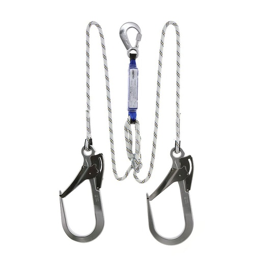 [BW200/2LB100/AZ023/2M] BW200/2LB100/AZ023/2M DOUBLE LANYARD 12MM WITH SHOCK ABSORBER 2m