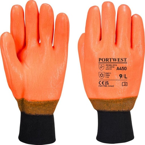 [A450ORRXL] A450 Weatherproof Hi-Vis Glove