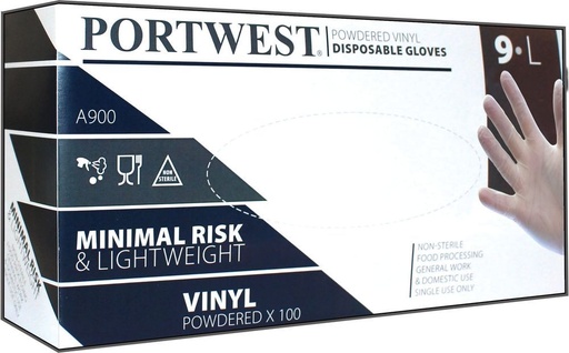 [A900] A900 Vinyl Powdered Disposable Glove