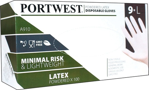 [A910] A910 Latex Powdered Disposable Glove