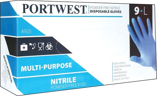 [A925] A925 Nitrile Powder Free Disposable Glove Type C K &gt; 480 mins