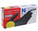 ENLB Γάντια μιας χρήσης χωρίς Πούδρα μαύρου Νιτριλίου