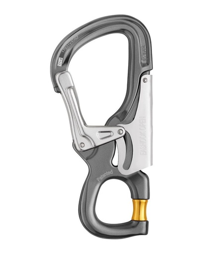 [M043AA] M043AA EASHOOK OPEN Connector with gated connection point for double lanyard and work positioning lanyard