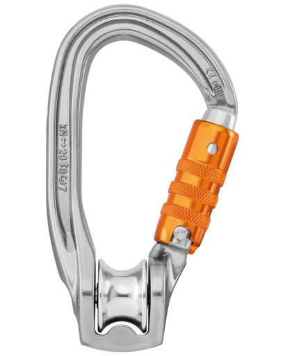 [P75] P75 ROLLCLIP Z Pulley-carabiner that facilitates installation on anchors and devices