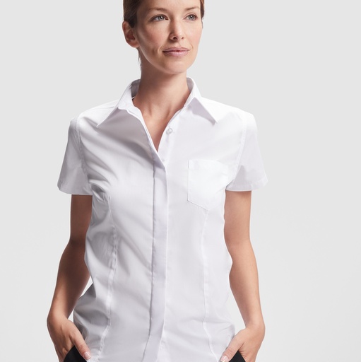 [CM5061] CM5061 SOFIA Кошула, 65 % polyester / 35% poplin cotton, 130 gsm