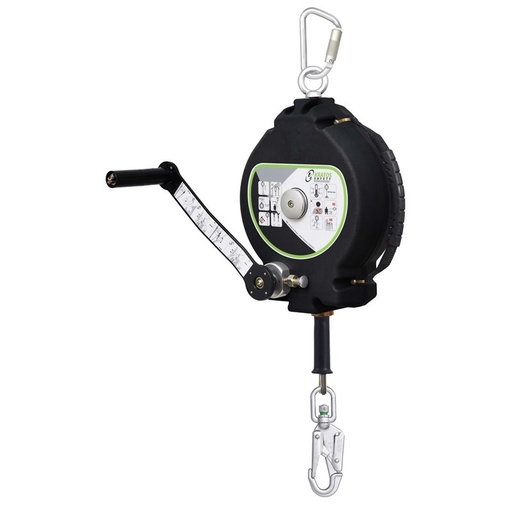 [FA2040120R] FA2040120R LONY Retractable fall arrester in aramid synthetic rope with rescue winch 18m