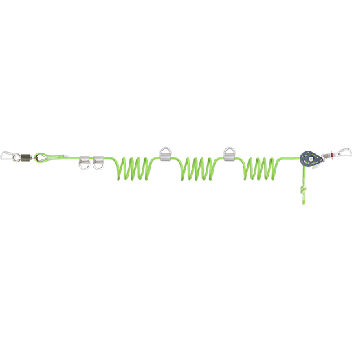 [FA6000704] FA6000704 CROSS LINE 2 - 4 Οριζόντια προσωρινή σανίδα σωτηρίας για 4 χρήστες (με λεωφορείο crossover), 45 mtr
