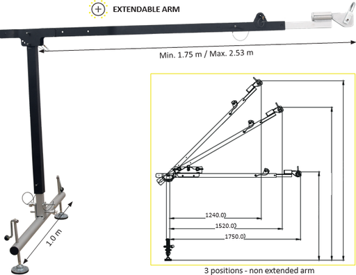 [FA6010600] FA6010600 EasySafeWay 2 Pole ανυψωτικό για είσοδο σε περιορισμένο χώρο, ανάκτηση και διάσωση