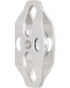 FA7002201 Simple pulley with moveable flanges, stainless steel sheave double attachment