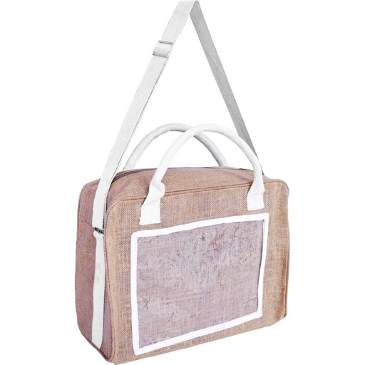 [FA9013118] FA9013118 Jute Bag with 2 handles and a carrying strap 30 litres