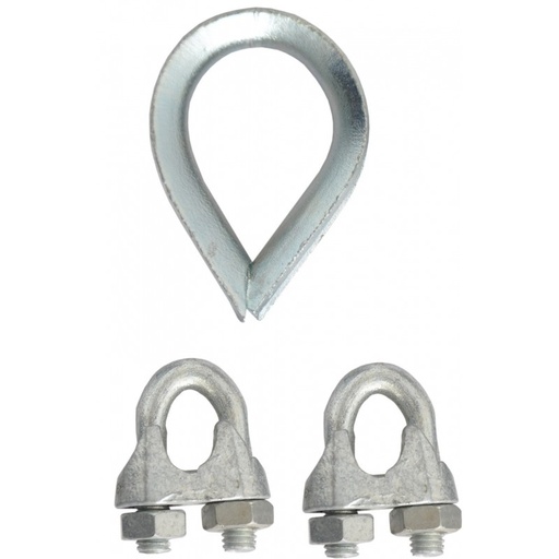 [FA2020800] FA2020800 Set of thimble and 2 U-Bolts to fix on bottom part