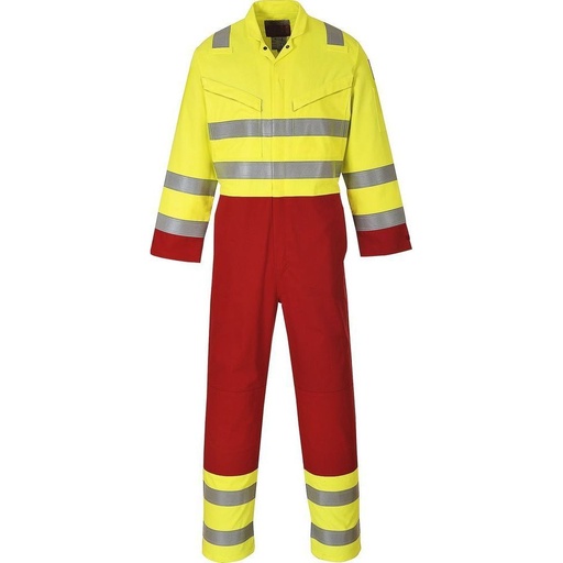 [FR90] FR90 Bizflame Work FR Anti-Static Hi-Vis 2-Tone Coverall