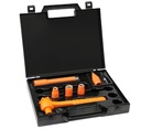 MS89 1000V Insulated socket set 3/8" - 6 tools with ratchet spanner and extension