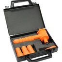 MS59T 1000V Insulated socket set 1/4" - 5 tools with ratchet spanner