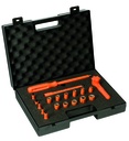 MS59V01 1000V Insulated socket set 1/4" for confined spaces