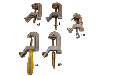 Choice of end fittings for earthing clamps