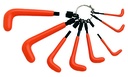 ML23 Set of 8 1000V insulated bent male hex keys on ring clip