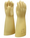 GLE0 36 Μονωτικά γάντια από φυσικό καουτσούκ κατηγορίας 0 (1.000V AC), μήκος 36cm