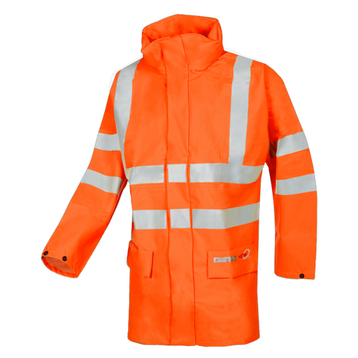 [9728A2FF5] Andilly Flame retardant, anti-static hi-vis rain jacket