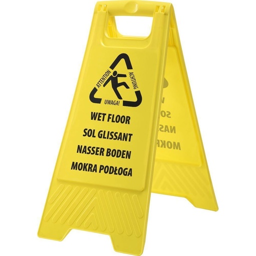 [HV21YER] HV21 Euro Wet Floor Warning Sign