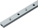 IN1643.3M 27 mm Clear Anodized Access Rail - Pinstop, 3 m