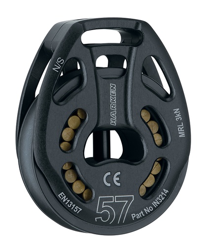[IN3214] IN3214 57 mm Black Magic Single Pulley - Loop Attachment