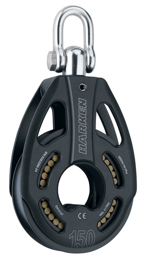 [IN3262] IN3262 150 mm Black Magic Single Pulley - Swivel