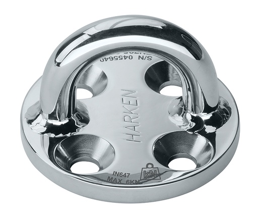 [IN647] IN647 76 mm Polished Stainless Steel Round Standard Padeye 316SS MIRROR-EN795