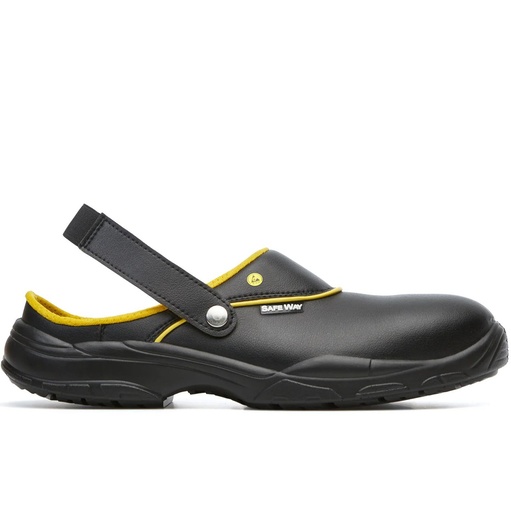 [A0338V02] LILAC/CHERRY Safety Clogs with Heel strap SB E A ESD SRC, Non Metalic