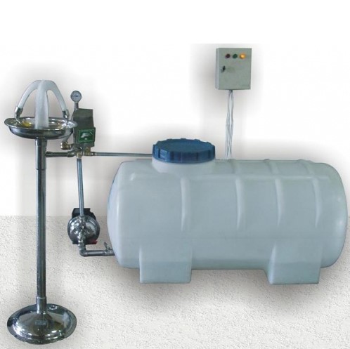 [15013000-DP] Eye Shower, ISTEC Type EW, Pedestal Type, with Water Tank and Pump