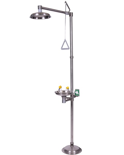 Combined Unit, ISTEC Type ESW, Pedestal Type, Hand/O Shower and Eyewash